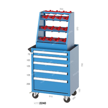 5 ÇEKMECELİ 16 CNC TUTUCULU TAKIM ARABASI